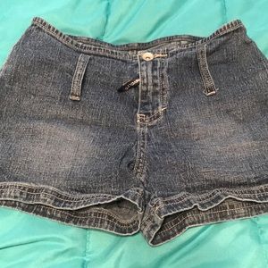 Girls size 12 stretchy jeans shorts